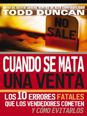 cover image of Cuando se mata una venta